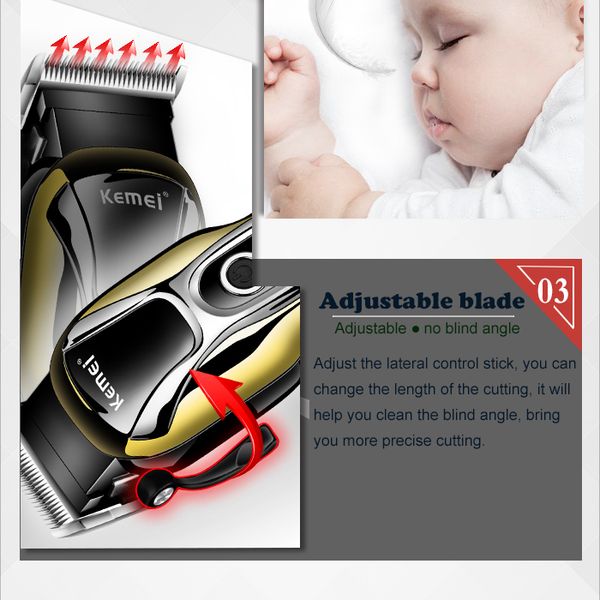 

km-1990 kemei машинка для стрижки волос профессиональных машинок для стрижки волос для мужчин бороды электрического резака волоса резка maqu