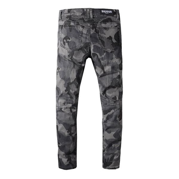 

Luxury pant de igner jean di tre ed ripped biker jean men women lim fit motorcycle biker denim jean hip hop men jean ize 29 42, Blue