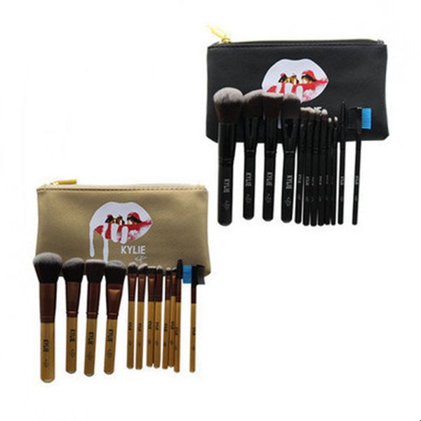 

12pc et makeup bru he k letter brand co metic bru h face and eye of wet mac powder bru h et beauty tool gga2187