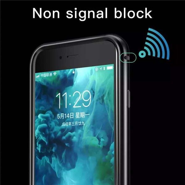 

for iphone xs max magnetic cover tempered glass back cover metal bumpers for goophone phone case