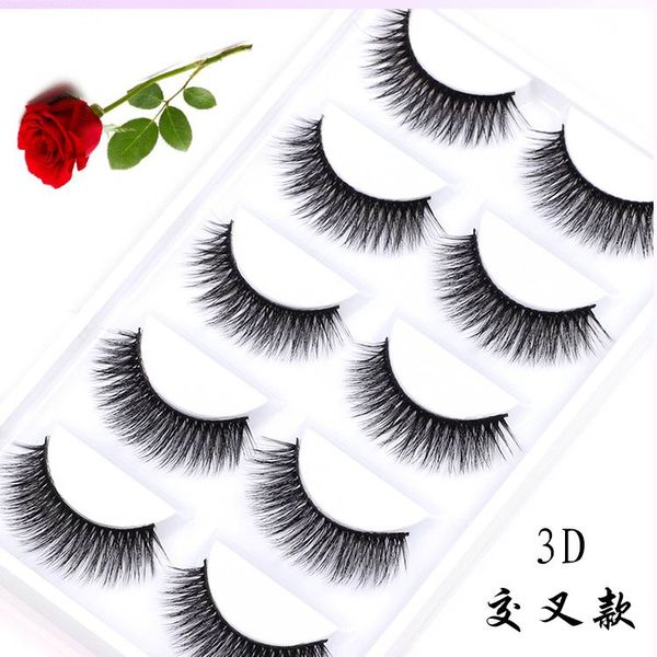 

2018 new 1 box mink eyelashes natural long 3d false eyelashes 3d mink lashes hand made makeup eyelash extension 1cm-1.5cm