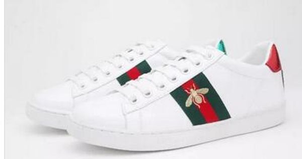 

Shpping ace embroidery bee women mall white hoe fall fa hion flat ca ual hoe neaker for men women zapato walking hoe gg