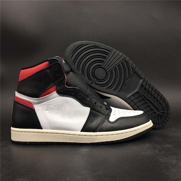 

new arrival black toe basketball shoes 1 1s mens white red outdoor sports sneakers with box