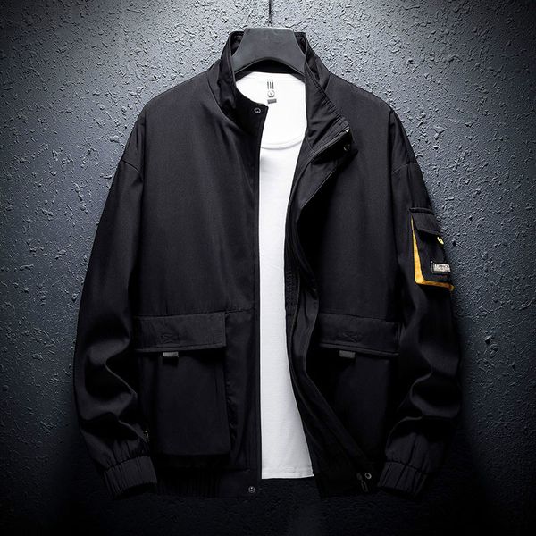 

2020 autumn fall winter men women fashion outwear jakcets sport jacket high patchwork windbreakers casual windbreaker m-4xl b101304q, Black;brown