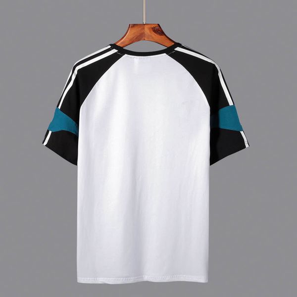 

designer t-shirts for men 2020 fashion new mens panelled breathable thin shirts 2020 new casual crew neck men clothing 2 styles size m-4xl, White;black