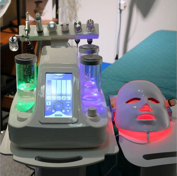 

5,6,7 in 1 bio rf cold hammer hydro microdermabrasion water hydra dermabrasion spa facial skin pore cleaning machine