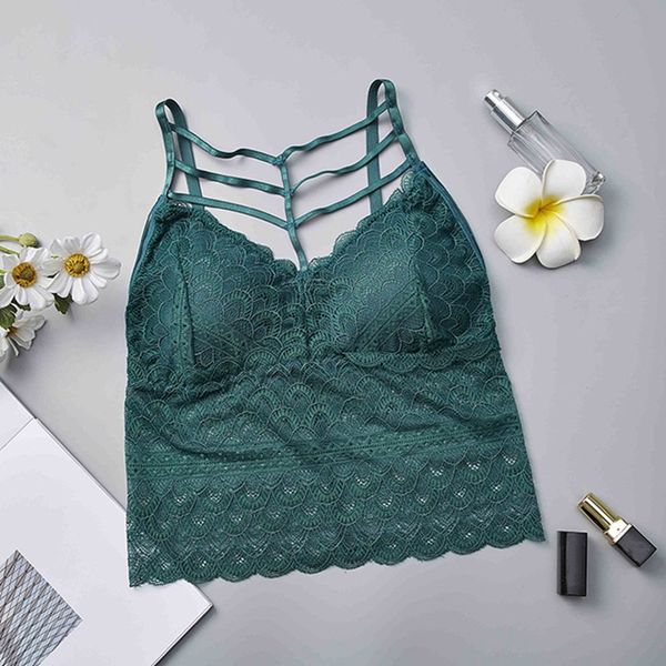 

v-neck tank women lace floral hollow camisole ladies crop top, Black;white