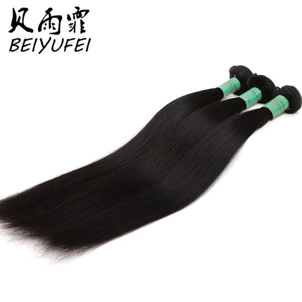 

straight hair bundles raw virgin indian hair extensions straight human hair 3 bundles 30 inch remy can buy 3 pieces, Black