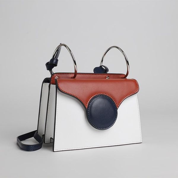 

designer-fashion contracted crossbody bags for girl genuine split cow leather shoulder bags excellent quality and nice looking lady bags