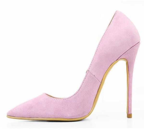 

golden pointed toe leather pumps fashion thin high heel women stilettos ladies office shoes female shoes for party zapatos mujer, Black