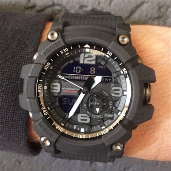 

Роскошные Мужские Спортивные Часы GG1000 Военные СВЕТОДИОДНЫЕ Цифровые Кварцевые Х