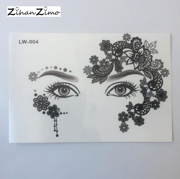 

waterproof face stickers masquerade party decoration eye stickers face tattoo forehead stage decor