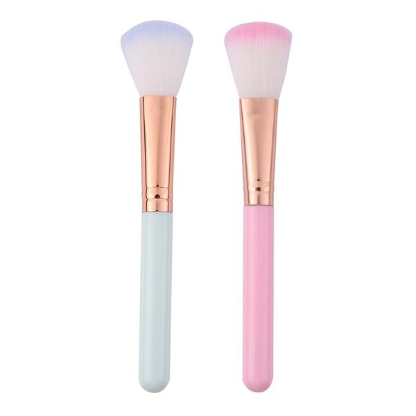 

1pc nail art brush nail salon powder cleaning brushes blush loose powder base foundation brushes, Yellow