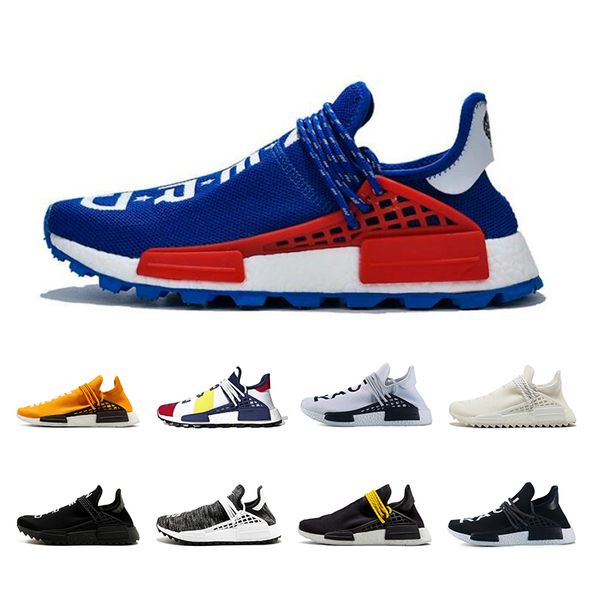 

2019 Fashion human race Running shoes Cream Black nerd Black yellow white mens trainers sports men women sneakers size 36-46