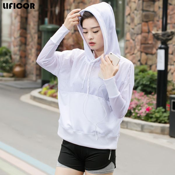 

hooded sport t shirt jacket women t shirt sport suit yoga quick-dry running gym clothes yoga shirts jackets, White;red
