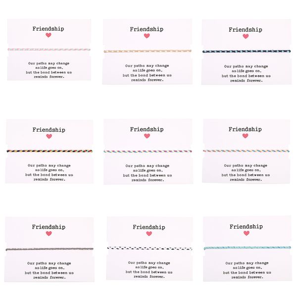 

boho colorful braided woven friendship chain bracelet handmade adjustable nepal multicolor string lovers jewelry wristband for women gift wh, Black