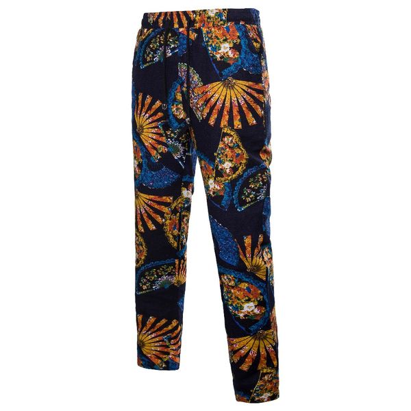 

wsgyj brand chinese style casual linen pants men 2019 fashion color mosaic thin section cotton beach long trousers, Black