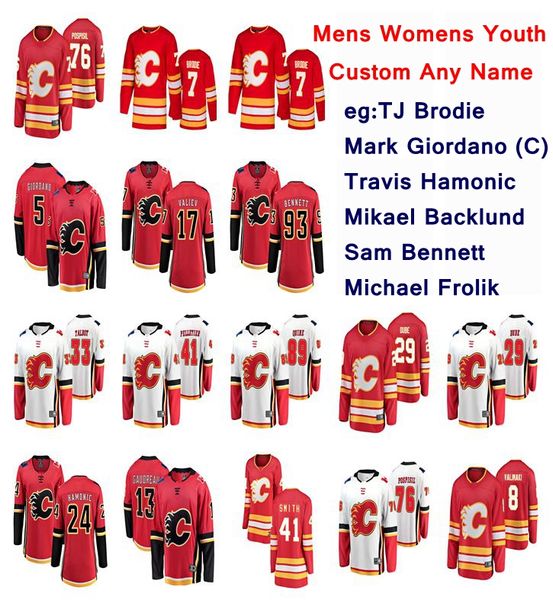 

calgary flames jerseys womens mark giordano jersey travis hamonic noah hanifin oliver kylington michael stone hockey jerseys custom stitched, Black;red