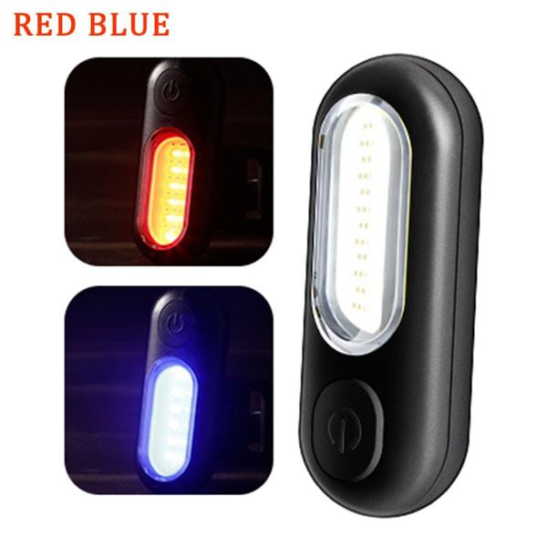 

outdoor cycling bicycle rear led 5 modes selectable detachable strap replacement part modify warning tail light red white blue