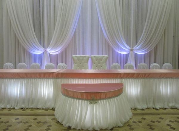 

10ft x 20ft wedding backdrop pure white wedding drape and curtain wedding decoration fast delivery
