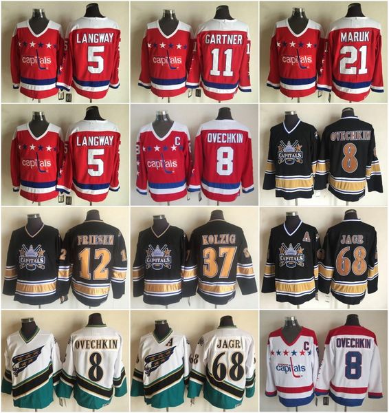 

5 Rod Langway Jersey Capitals 12 Jeff Friesen Washington 8 Alex Alexander Ovechkin 21 Dennis Maruk 11 Mike Gartner 68 Jaromir Jagr 37 Kolzig