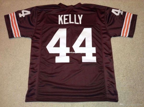 

retro custom sewn stitched #44 leroy kelly mitchell & ness jersey men's football jerseys rugby, Black;blue