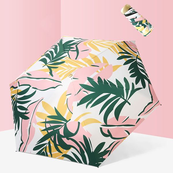 

folding mini sun umbrella men creative portable waterproof uv lightweight travel flower umbrella rain women parasol paraguay