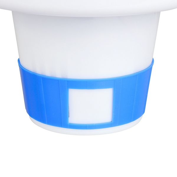 

new 8 inch large blue and white floating swimming pool chlorine dispenser