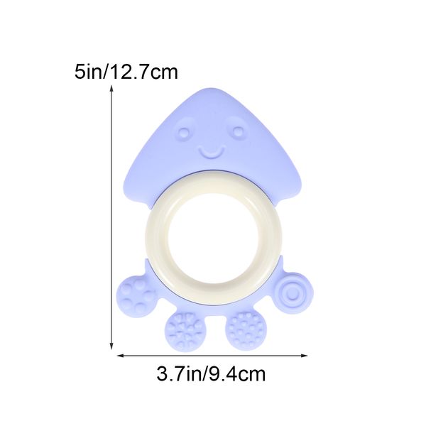 

1pc nontoxic cartoon creative cute sea turtles chewable ocs silicone baby teether relief pain teether nursing pendant toy