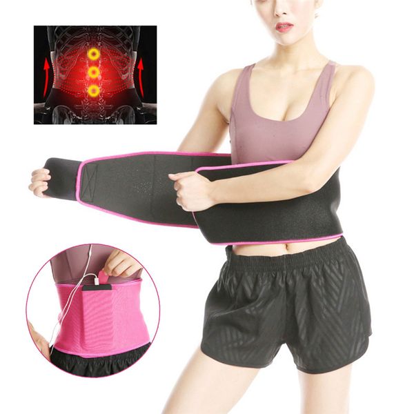 

adjustable women waist support belt waist trainer belt body shaper sport lumbar girdle pain relief c2, Black;gray