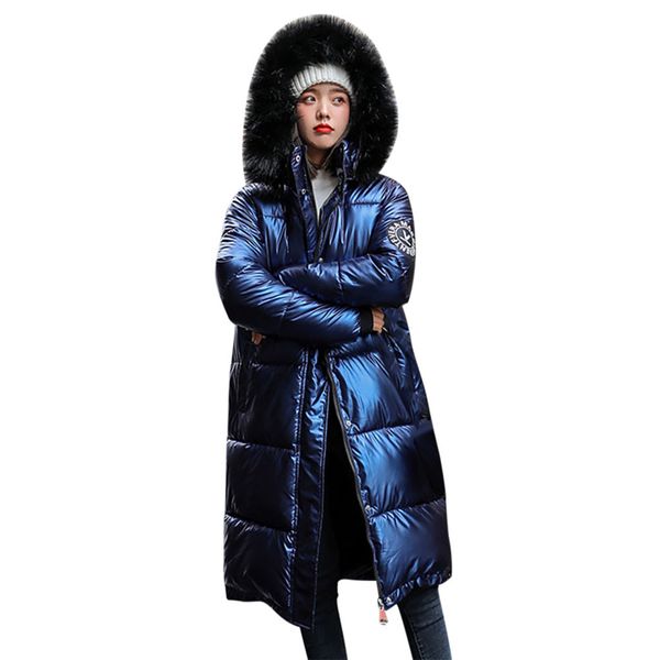 

long women winter jackets and coats womens parka solid streetwear hooded coat zipper pockets fashion women coats winter jacket, Black