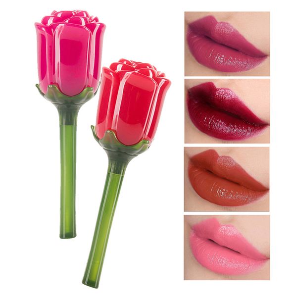 

rose mirror lip gloss moisturizer lip glaze rose flower crystal liquid lipstick 5 colors mixed color ing