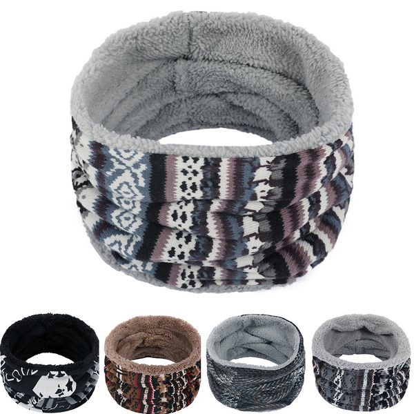 

2019 fashion spring winter scarf elegant warm wraps multi color stripe neck warmer fleece knitted scarf scarves shawl, Blue;gray