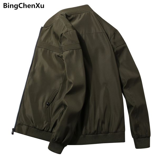 

men's spring autumn jacket new fashion mens bomber jackets outdoors windproof streetwear casual mens jackets and coats male coat, Black;brown