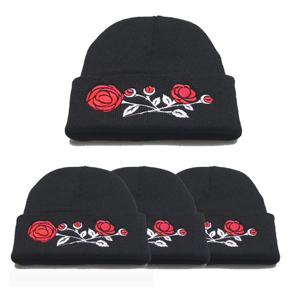 

роза женщины шапочка вязаные шапки зима теплая дамы новое поступление зимняя шерсть верхняя одежда шляпы, Blue;gray