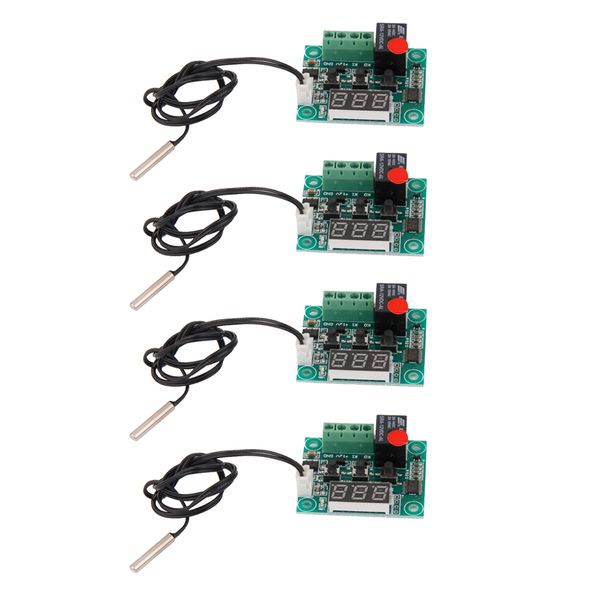 

4 pieces w1209 digital thermostat temperature control switch sensor module