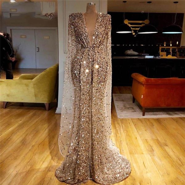 

new champagne gold sparkly middle east kaftan evening dress dubai islamic long prom dresses mermaid celebrity party gowns, Black;red