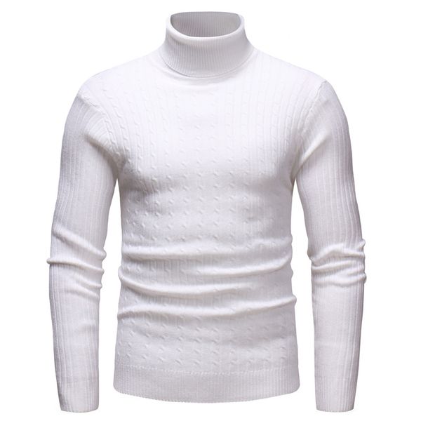 

solid color simple mens sweaters twist casual turtle neck men designer winter fashion comfortable mens clothing, White;black