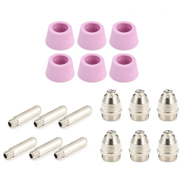 

18pcs ag60 / sg55 torch electrodes nozzle tips plasma cutter machine consumables