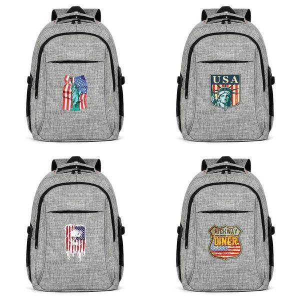 

vintage american highway diner sign fashion traveling backpack, design crazy limited edition adjustable suitable for school backpack of