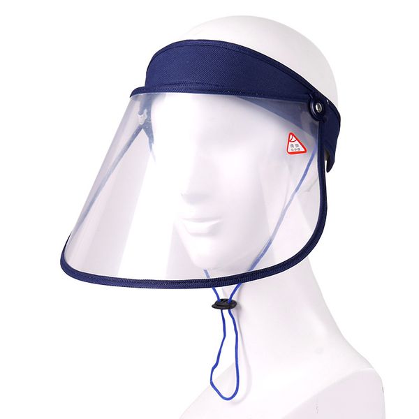

новая мода full face anti-туман щит против слюна visor clear cap вс защита от ультрафиолетовых лучей hat summer street открытых пылезащитные, Blue;gray