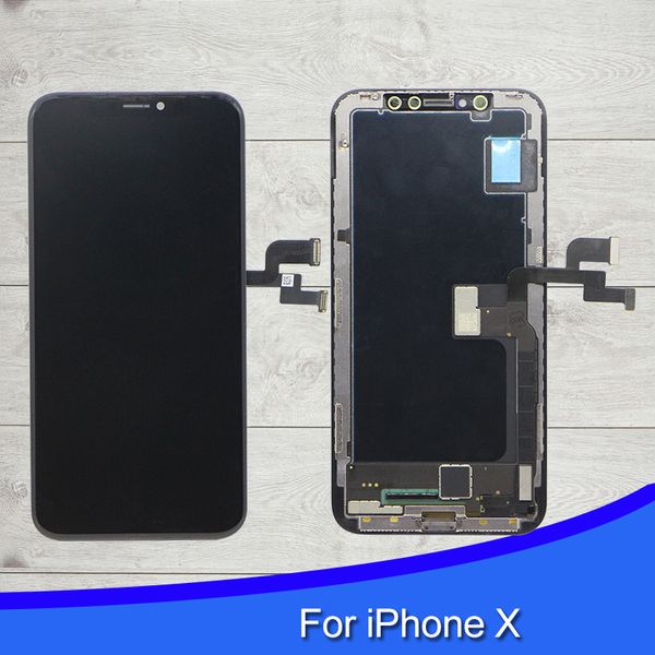 

hard amoled screen for iphone x screen assembly black dhl fast shipping