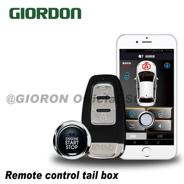 

mobile phone control car pke one key start anti theft system phone automatic induction control with engine hidden lock function