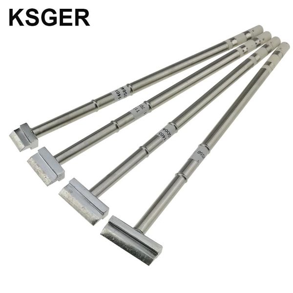 

ksger electric shovel t12 solder soldering iron tips t12-1401 1402 1403 1404 welding tools for hakko fx951 stm32 oled soldering