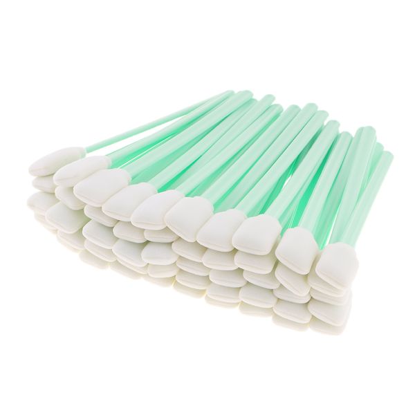 

50pc 5.1'' square rectangle foam cleaning swab sticks for solvent format inkjet printer roland optical equipment