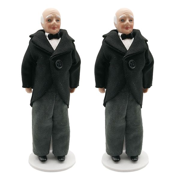 

2x 1:12 кукольный дом мини фарфоровая кукла люди модель