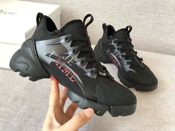 

high-end luxury fashiondesigner women's party jogging casual shoes outdoor basketball sneakers triple platform vintage women's sho, Black