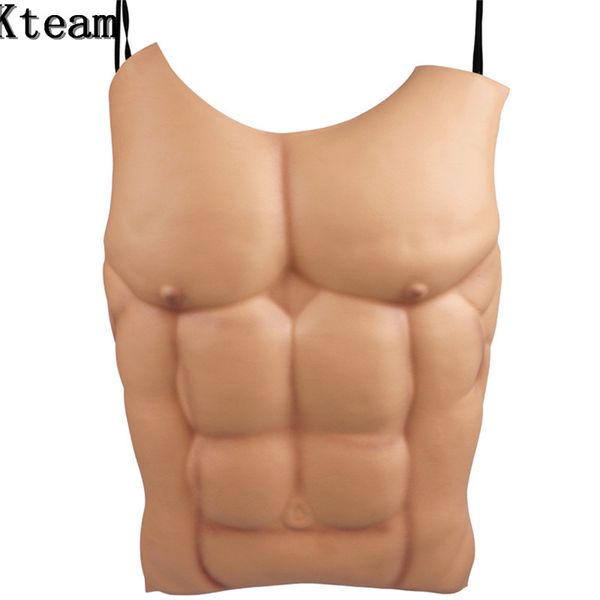 

funny party cosplay nude skin muscle masquerade costume tricky prop cosplay fake macho chest halloween christmas tricky toy