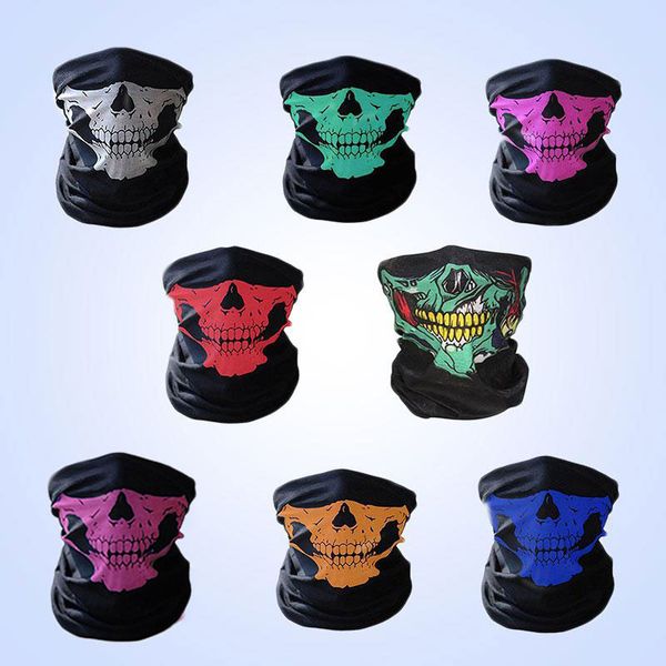 

1 pcs women men bike motorcycle skull bandana scarf neck face mask helmet