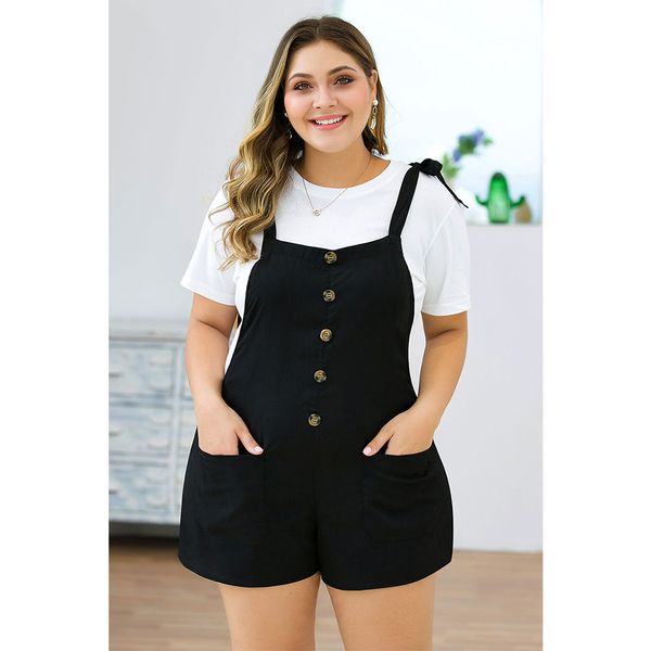 

plus size woman jumpsuits big size female high street wear 2019 summer fashion backless playsuits retro casual wide leg clothing, Black;white